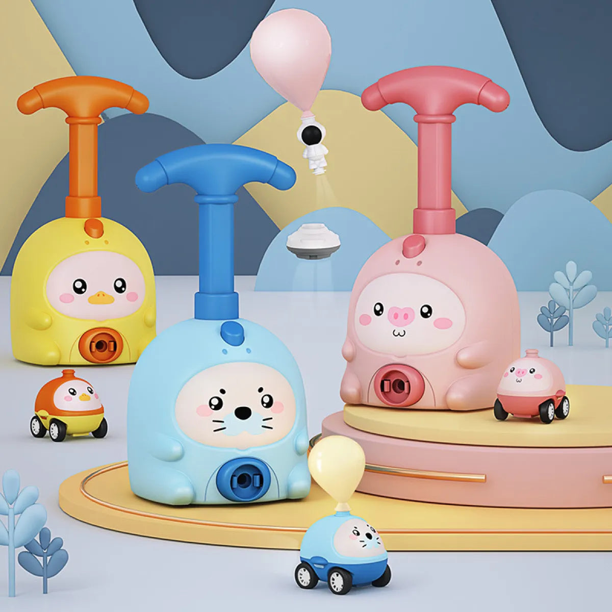 Air-Powered Balloon Car Toy