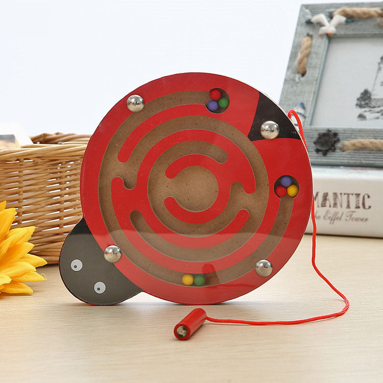 Magnetic Wooden Maze Puzzle Toy