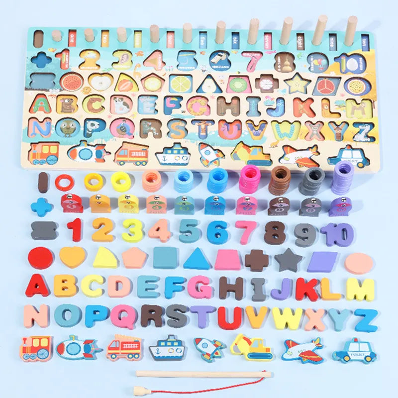 Wooden Montessori Educational Toys Set